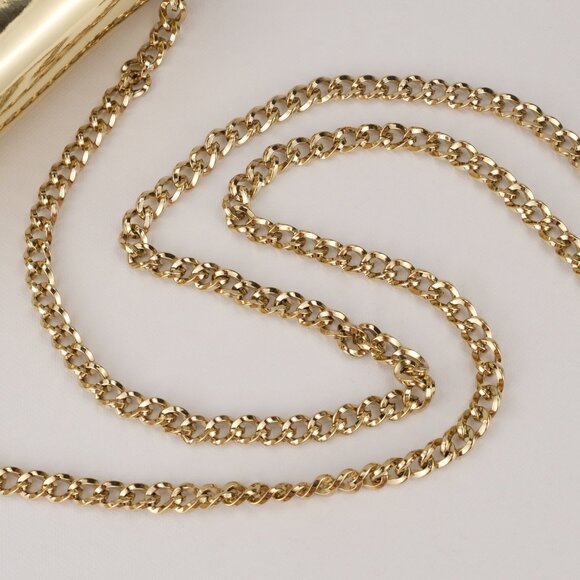 Jimmy Choo Varenne Avenue Metallic Gold Wallet on Chain Clutch Bag - Picture 11 of 12